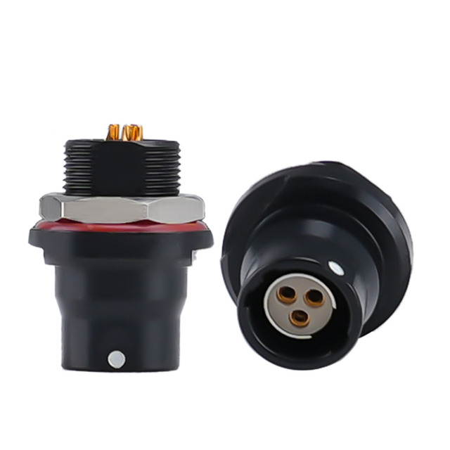 OEM Multi-pin Metal Aviation Plug IP68 Waterproof High Voltage Power Push-Pull Self-Locking Connector Gold-Plated Contacts