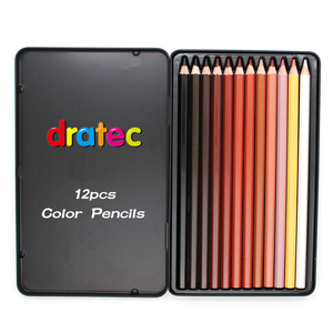 DESSIN D'ART SET <span class=keywords><strong>DE</strong></span> 12 <span class=keywords><strong>CRAYONS</strong></span> <span class=keywords><strong>DE</strong></span> COULEUR SKIN TON 12 <span class=keywords><strong>COULEURS</strong></span> <span class=keywords><strong>CRAYONS</strong></span> MARRON TEINTES <span class=keywords><strong>DE</strong></span> PEAU <span class=keywords><strong>CRAYONS</strong></span> <span class=keywords><strong>DE</strong></span> COULEUR <span class=keywords><strong>PASTEL</strong></span> DANS UNE BOÎTE EN MÉTAL - Product Image 2