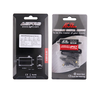 Servo AGFRC A50BHLW de 19 kg de Torque, Carcasa CNC, Sin Escobillas, IP67 Impermeable, Programable, de Perfil Bajo, Ideal para Autos de Carreras RC 1/10