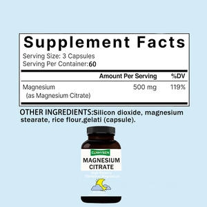 En çok satan magnezyum sitrat takviyesi sağlıklı bir kalp ve güçlü kemikler magnezyum kapsüllerini destekler - Product Image 2