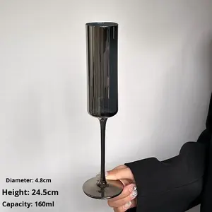 モダンストレートトールグラスレーザーシルバー高価値持続可能な手作りワイングラスクリエイティブカクテルジュースグラス用 - Product Image 6