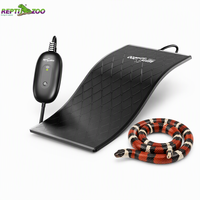 Tapis chauffant en silicone REPTIZOO pour reptiles avec thermostat réglable de 0 à 100 %, idéal pour les vivariums de forêt tropicale