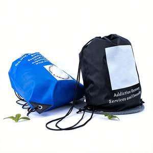Large Drawstring <b>Bag</b> Sport Gym Swimming Waterproof Custom Polyester Non Woven Polyester Gym Drawstring <b>Bags</b> - Product Image 4