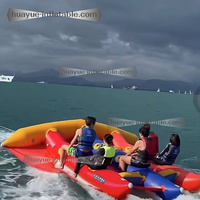 Bateau banane gonflable à 4 places, prix d'usine, pour le jeu de pêche à la mouche, étanche à l'air