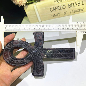 Fournisseur en gros de cristaux, cristal de quartz <span class=keywords><strong>clair</strong></span>, forme de croix Ankh, améthyste, sculpture polie artisanale pour collection - Product Image 4