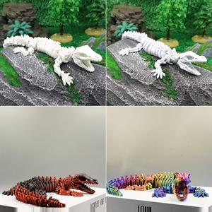 Juguete de Escritorio con Esqueleto de Lagarto Articulado A10, Impreso en 3D, Articulaciones Móviles, Alivio del Estrés, Decoración de Oficina, Juguete Antiestrés - Product Image 6