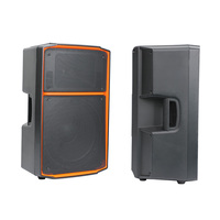 Haut-parleur actif 2 voies de 15 pouces, classe D, 500 W RMS, 1000 W de crête, en plastique, pour mariages, conférences et événements en direct en extérieur