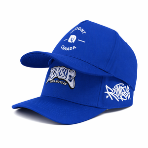Casquettes de baseball unisexes personnalisées à 5 panneaux, tissu sergé 100% acrylique, impression par sublimation, logo personnalisé, broderie 3D, réglables - Product Image 1