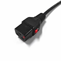 Câble d'alimentation CA avec verrouillage IEC C19 vers prise Schuko CEE 7/7 EU, 250V 16A 1mm², rallonge C19 avec verrouillage pour ordinateur