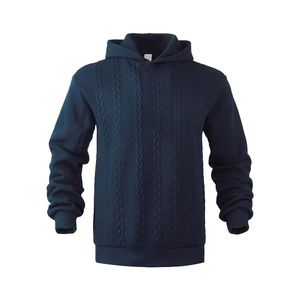 Sudadera con Capucha Deportiva de Manga Larga Ligera de Punto de la Mejor Calidad para Hombre con Bordado 3D en Talla Grande - Product Image 2