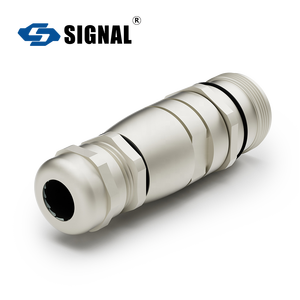 Промышленный разъем SIGNAL M23, 17-контактный, под пайку — металлическая сборка штекер-гнездо - Product Image 3