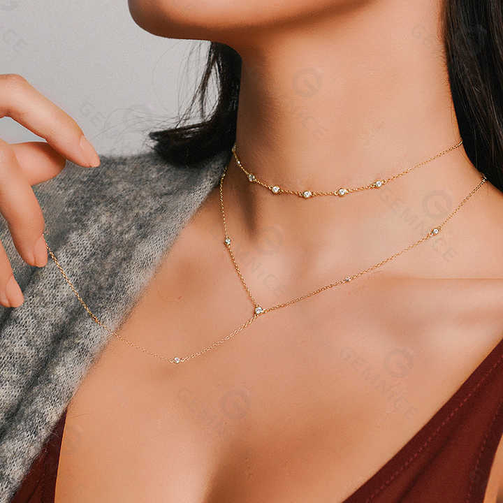 ミニマリストジュエリークラシック人気18Kゴールド90年代ベゼル  