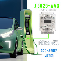 Medidor Eléctrico Inteligente de Corriente Continua Reallin J5025-AVG con Certificación UL para Estación de Carga de Vehículos Eléctricos, 1000 Voltios, Medidor de Energía de Corriente Continua Simple