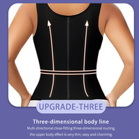 Gaine Amincissante pour Femme sur Mesure, Corset Serre-Taille avec Fermeture Éclair, Contrôle Ferme, en Spandex/Nylon Respirant pour Usage Quotidien