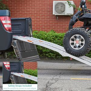 Rampes de chargement pliantes en aluminium robustes pour UTV et moto, capacité maximale de 1500 lb par paire, <span class=keywords><strong>rampe</strong></span> de chargement pour fourgonnette - Product Image 6
