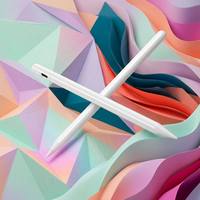Pena Stylus Universal T1 Grosir untuk Smartphone Tablet, Daya Tahan Baterai 10 Jam, Pena Aktif Tipe-C dengan 2 Ujung Pena POM Tambahan