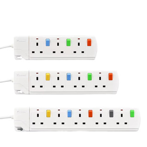 Chất lượng cao anh tiêu chuẩn 13A 5 gang 5 cửa hàng điện dây mở rộng ổ cắm cho văn phòng nhà sử dụng - Product Image 4