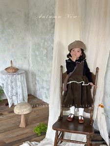 High-quality Wholesale Autumn Collection <strong>Girls</strong>' Vintage Fashionable Versatile Corduroy Vest <strong>Dress</strong> - Product Image 5