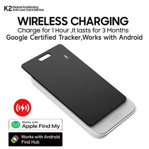Localizzatore GPS MFi Globale in Tempo Reale Anti-smarrimento Compatibile con <span class=keywords><strong>Google</strong></span> Find My, Tracker per Android, Tag Smart Card - Product Image 2
