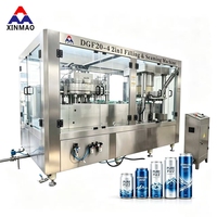 Machine de remplissage automatique de boissons gazeuses en aluminium/PET de 250 ml, 330 ml, 500 ml, 6000 CPH, 330 ml