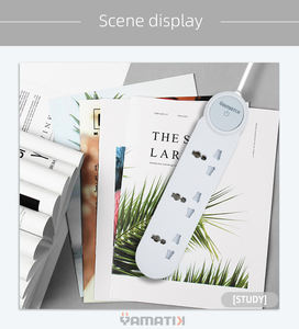 New <b>Universal</b> Type WISH Tabletop Power Strip Copper Cable PP Material Safety Shutter Fire Prevention for Home Use - Product Image 4