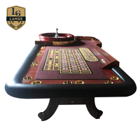 Langer Professioneller Roulettetisch im Amerikanischen Casino-Stil aus Holz
