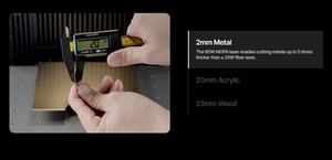 ชุดเครื่องแกะสลักเลเซอร์คู่ Xtool F2 ultra Deluxe Bundle 60W MOPA และ 40W Diode - Product Image 5