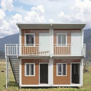 Case prefabbricate a doppio strato a prezzo di fabbrica - Abitazioni prefabbricate di livello professionale per uffici in cantiere, moderne case container modulari mobili - Product Image 1