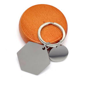 Шестигранные пластины из нержавеющей стали, золотые, розовые, золотые, на заказ, штампованные шестигранные пустые метки - Product Image 2