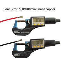 Fil de silicone extra souple AGCR 13AWG 500/0.08TPC, conducteur haute température pour éclairage LED