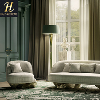 Canapé simple de luxe moderne et simple Fauteuil avec base en cuivre pur Canapé pour salon Hôtel Chambre à coucher Maison Canapé d'art vivant