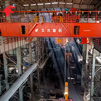 Pont roulant de fonderie robuste YZ à quatre poutres, électrique, pour cuve de décharge, 80 tonnes, 100 tonnes, 125 tonnes