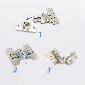 Armadio nascosto sovrapposizione cerniera porta pieghevole mobili regolabile lembo cerniera pieghevole - Product Image 4