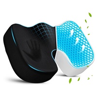 Le coussin de siège en gel pour le bureau améliore la ventilation et le soutien du coussin en mousse à mémoire de forme pour la sciatique