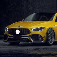 Pour pour CLA Classe W118 2019 2020 2021 Grille avant Style GT Noir Matériau ABS Durable Installation facile