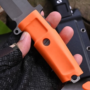 Tùy chỉnh di động ngoài trời Survival cắm trại săn bắn dao độ cứng cao thép không gỉ thẳng dao OEM hỗ trợ lớp DIY - Product Image 5