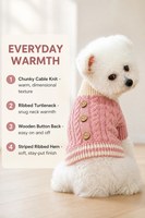 Pull pour chien personnalisé, écologique, à quatre pattes, extensible, épais et chaud, en tricot torsadé, vêtements pour animaux de compagnie pour l'automne et l'hiver