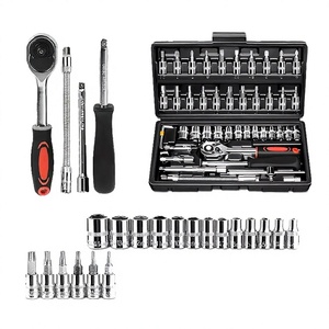 ชุดประแจวงล้อ BYTOOL 46 ชิ้น ผลิตจากเหล็กชุบโครเมียม ขนาด 1/4 นิ้ว ระบบเมตริกและ SAE แรงบิดสูงสุด 80 นิวตันเมตร รองรับ OEM ปรับแต่งได้ - Product Image 6
