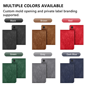 Étui en cuir PU pour liseuse électronique Kobo Clara Color 2E BW 6 pouces, avec fonction veille/réveil automatique magnétique, dragonne et support, fente pour cartes - Product Image 6