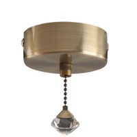 Interruptor de Cadena de Cristal para Techo, Estilo Vintage Azul-Verde y Negro, para Uso Doméstico, Origen China, para Comercio Electrónico Transfronterizo