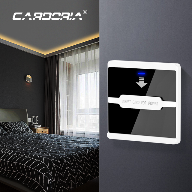Good Quality Hotel Electric Appliance Smart Control Switch Room Card Type Hotel Wall Switch