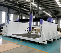 Routeur CNC 4 axes à usage industriel avec grande zone de travail, machine de gravure 3D pour moules et traitement de panneaux