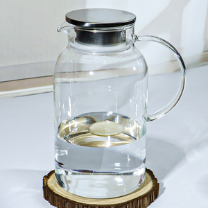 Nhà Máy Bán buôn sang trọng cao thủy tinh borosilicate bình ấm thủy tinh pha lê trà Chậu & ấm - Product Image 1