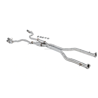 Système d'échappement Catback REV pour Lexus IS500 RCF GSF 5.0L, en acier SUS304, avec tube droit intermédiaire et double résonateur