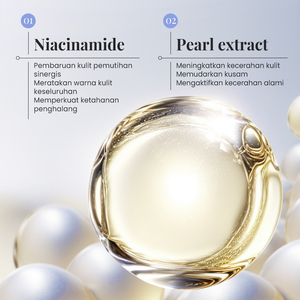 KORMESIC – Coffret de Soins Éclaircissants et Blanchissants Coréens Certifiés Bpom à la Perle pour le Visage et le Corps : Crème, Nettoyant et Produits Nourrissants pour la Peau - Product Image 5