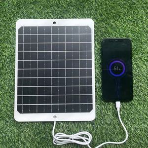 Módulo de Carga de Panel Solar Flexible, Generador Fotovoltaico Portátil para Cargador de Teléfono y Banco de Energía para Exteriores - Product Image 1