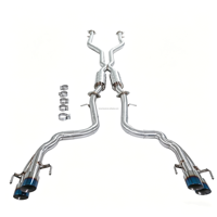 Système d'échappement Catback REV pour Lexus IS500 RCF GSF 5.0L, en acier SUS304, avec tube droit intermédiaire et double résonateur