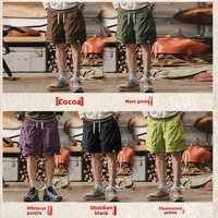 Shorts cargo pour hommes, sport d'été, fonctionnels, effet rafraîchissant, en soie glacée 100% nylon, légers, avec fermeture éclair, imperméables, séchage rapide, pour l'extérieur