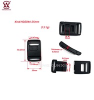 Sangles de sac à dos et accessoires de bagage classiques magnétiques, robustes, imperméables, avec boucles réglables à dégagement latéral en plastique