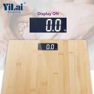 Regali personalizzati bilancia pesapersone per bagno 15mm bilancia per piattaforma personale in bambù naturale Kg/lb/st - Product Image 3